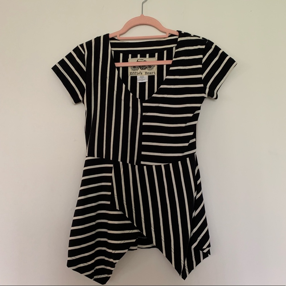 Effie’s Heart Black and White Blouse